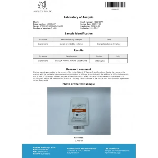 Anavar 10 mg - Image 2